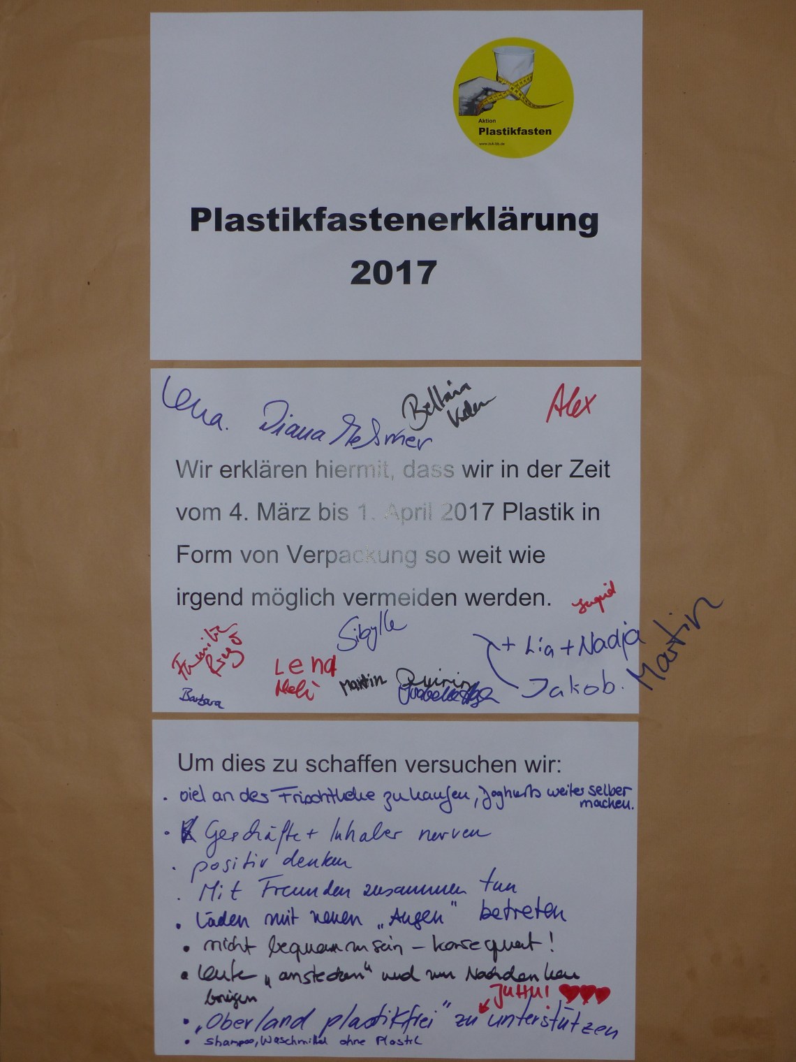 Plastikfasten-Erklärung